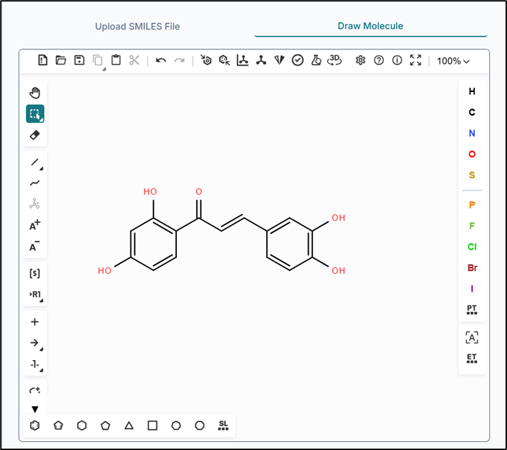 Run conformer generation button